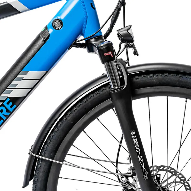 Ampere Hilux 700c Wheel Electric Bike Black and Blue-11